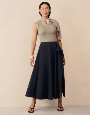 Full Circle Draped Skirt