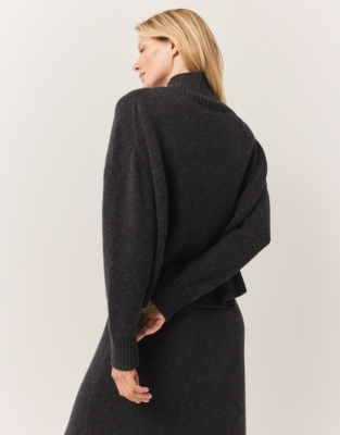  Funnel Neck Jumper with Cashmere