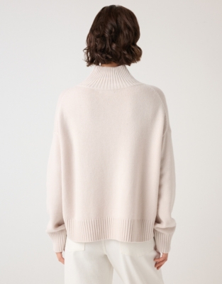  Funnel Neck Jumper with Cashmere