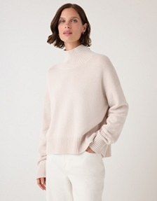  Funnel Neck Jumper with Cashmere