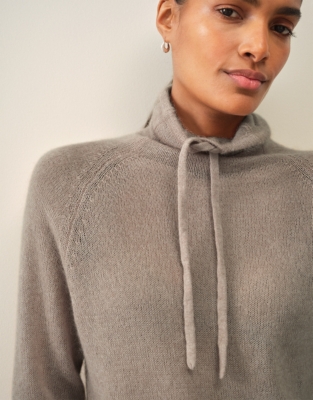 Funnel Neck Jumper with Mohair