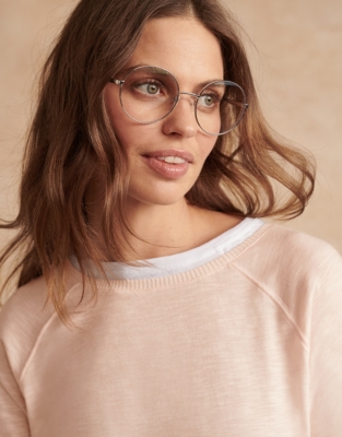 GLAS EYEWEAR Grace Metal Reading Glasses Accessories Sale The White