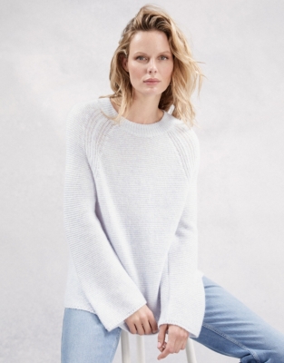 White company sale grey jumper