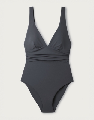 Gathered-Detail Swimsuit | Swimwear | The White Company US