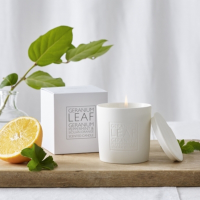Geranium Leaf Candle Candles & Fragrance The White Company UK