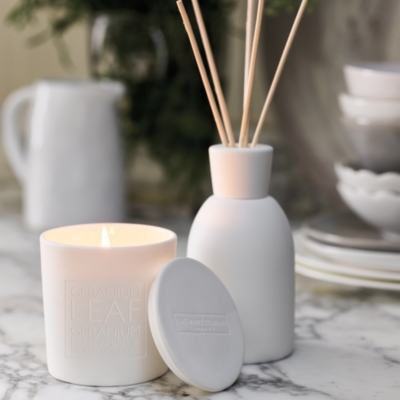 Geranium Leaf Candle Candles & Fragrance The White Company UK