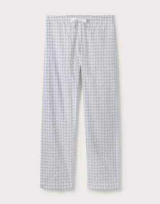 Gingham Brushed Cotton Pyjama Bottoms Pyjamas The White Company Uk