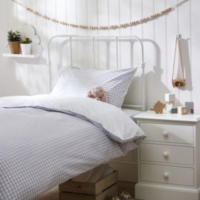 Gingham Fitted Sheets | Children's Bed Linen | The White ...