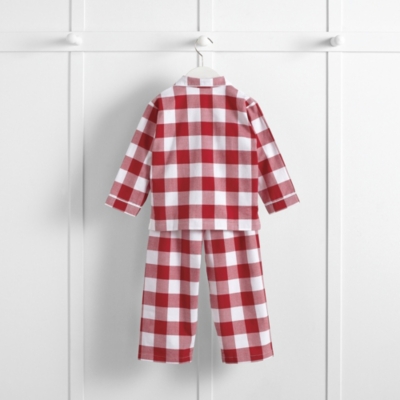 Gingham Flannel Pyjamas (112yrs) Boys' Nightwear The White Company UK