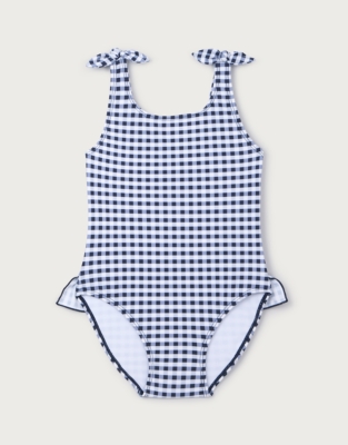 Gingham Knotted Swimsuit (0–4yrs)