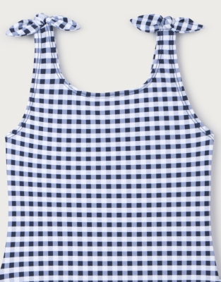 Gingham Knotted Swimsuit (0–4yrs)