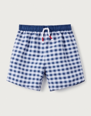 Baby boy gingham store swim trunks