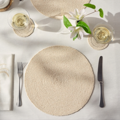 Glass Beaded Placemats – Set of 2