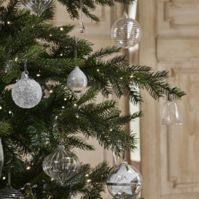 Glass Bell Bauble – 2.2"