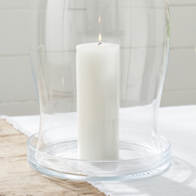 Glass Botanical Candle Plate