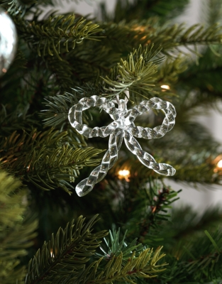 Glass Bow Decorations – Set of 4