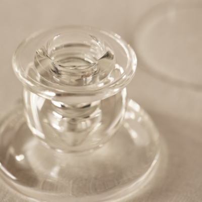 Glass Dinner Candle Hurricane