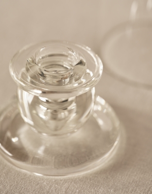 Glass Dinner Candle Hurricane