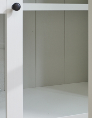 Glass Display Three Door Sideboard Cabinet