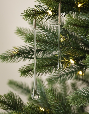 Glass Drop Decorations – Set of 6