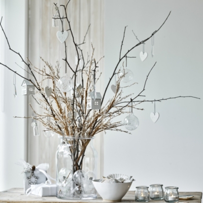 Glass Droplet Christmas Decoration | Home Decor | The White Company US