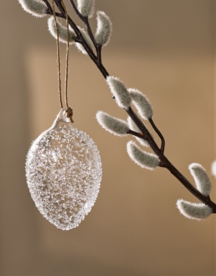 Glass Egg Decorations – Set of 4