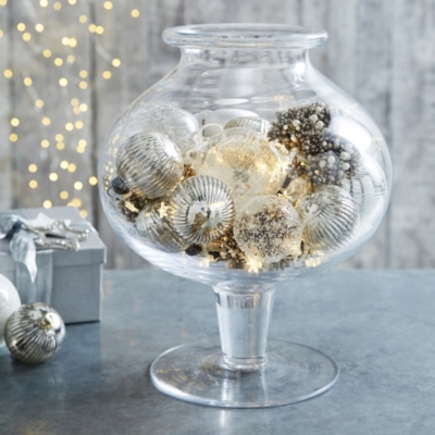 Glass Footed Vase Home Accessories Sale The White Company UK