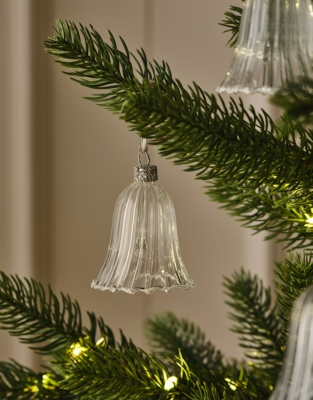 Glass Glitter Bell – 6cm