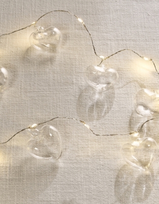 Glass Heart Fairy Lights – 24 Bulbs