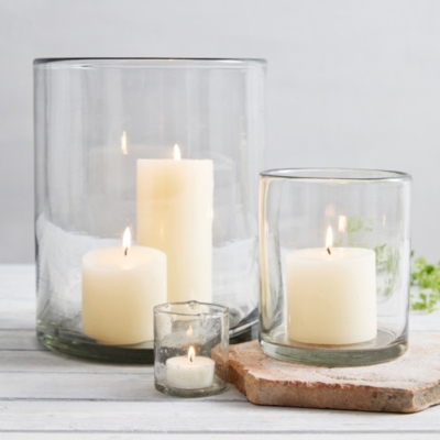 Glass Large Candle Holder Candle Holders The White Company Uk