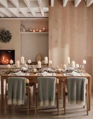Glass Pillar Candle Holder – Large