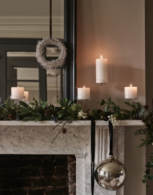 Glass Pillar Candle Holder – Large 