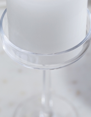 Glass Pillar Candle Holder – Large 
