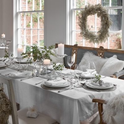 Glass Pillar Candle Holder Small Candle Holders The White Company US