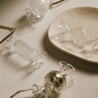 Glass Sweets Decorations – Set of 4