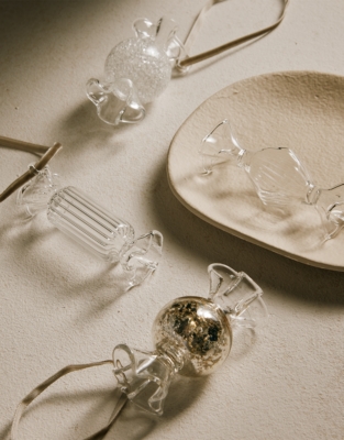 Glass Sweets Decorations – Set of 4