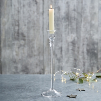 Glass Tall Dinner Candle Holder Candle Holders The White Company UK