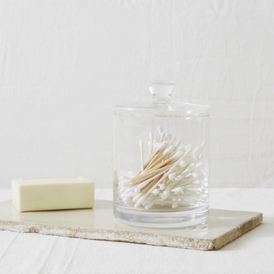 Glass Tall Storage Jar 