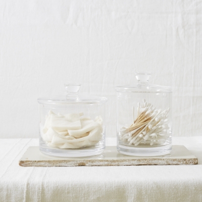 Glass Tall Storage Jar 