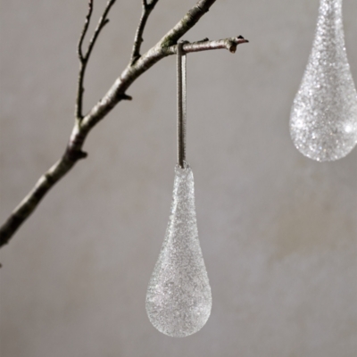 Glistening Drop Bauble – 4"