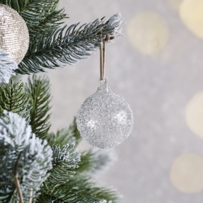 Glistening Glass Bauble – 2.4"