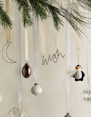 Glitter Moon Decoration – 10cm