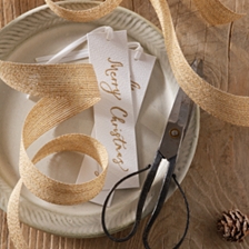 Glitter Natural Ribbon – 5m