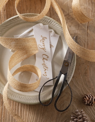 Glitter Natural Ribbon – 5m