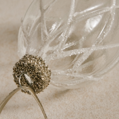 Glitter Optic Bauble – 12.5cm