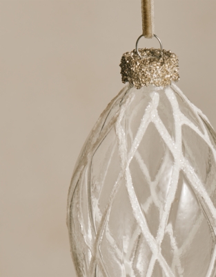Glitter Optic Bauble – 12.5cm