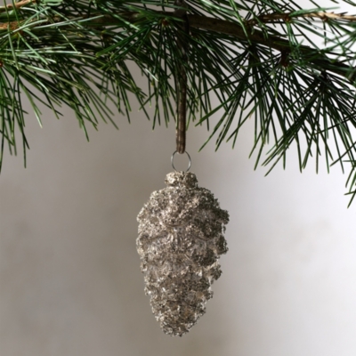 Glitter Pinecone Decoration