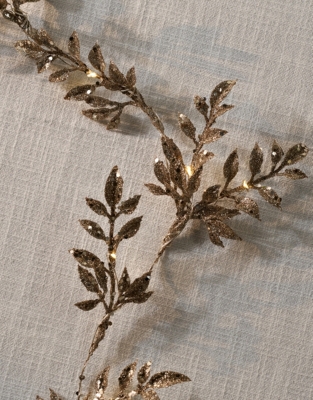 Glitter Pre-Lit Garland - 180cm