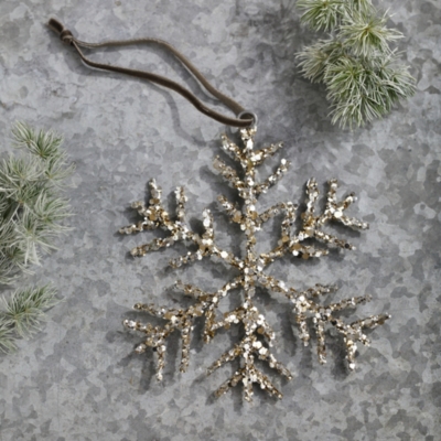 Glitter Snowflake Decoration – 12cm