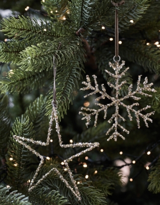 Glitter Snowflake Decoration – 12cm